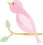ピンクの鳥