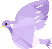 紫の鳥